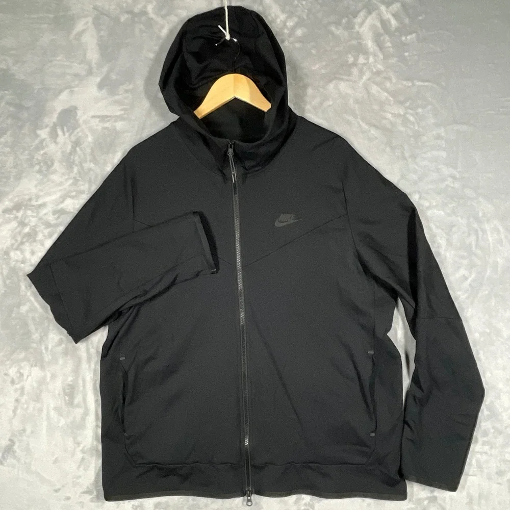 Nike Tech Pack Full Zip Hooded Jacket Black Mens XL CZ2022-010